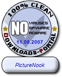 PictureNook 100% Clean Certified by Downloads-Portal